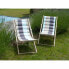 Garden chair Jardin Prive I Love 106 x 55 x 95 cm Grey beech wood