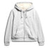 SUPERDRY Luxe Metallic Logo full zip sweatshirt