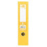 LIDERPAPEL Lever arch file A4 documents PVC lined with rado spine 75 mm yellow metal compressor
