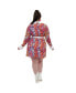 Фото #2 товара Plus Size 1970s Short N Sweet Flare Dress