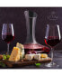 Фото #7 товара Crystal Red Wine Decanter - 100% Hand Blown Lead-Free Glass Wine Aerator (1800ml)