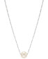 Macy's cultured Freshwater Pearl (8mm) Solitaire 18" Pendant Necklace in 14k Gold-Plated Sterling Silver