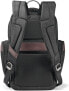 Фото #5 товара Мужской городской рюкзак черный с карманом Samsonite Kombi 4 Square Backpack with Smart Sleeve, Black/Brown, 15.75 x 9 x 5.5-Inch