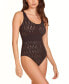 Women's All Over Cut Out Bodysuit 1 Pc Lingerie