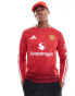 Фото #4 товара adidas Performance Manchester United 24/25 long sleeve Home jersey in red