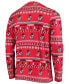 ფოტო #4 პროდუქტის Men's Red Georgia Bulldogs Ugly Sweater Knit Long Sleeve Top and Pant Set