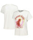 Women's White Johnny Cash Ring of Fire Tour T-Shirt