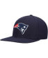 ფოტო #4 პროდუქტის Men's Navy New England Patriots Logo Snapback Hat
