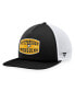 ფოტო #1 პროდუქტის Men's Black/White Pittsburgh Penguins Foam Front Patch Trucker Snapback Hat