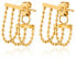 Фото #1 товара Original gold-plated earrings with chains