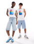 Calvin Klein Jeans Pride unisex graphic vest top in white