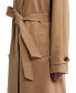 Фото #6 товара Women's Belted Water-Repellent Trench Coat