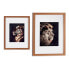 Фото #1 товара Картина Тигр Лев Стеклянный Бронзовый ДСП (33 x 3 x 43 cm)