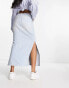 Фото #3 товара ASOS DESIGN denim cargo maxi skirt in bleach