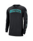 Фото #2 товара Men's Black Charlotte Hornets 2023/24 City Edition Max90 Expressive Long Sleeve T-shirt