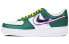 Фото #1 товара 【定制球鞋】 Nike Air Force 1 Low 07 空军一号 动漫 海贼王 索隆 手绘喷绘 低帮 板鞋 男女同款 黄绿 / Кроссовки Nike Air Force CW2288-111