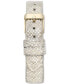 ფოტო #3 პროდუქტის Women's White Strap Watch 36m Gift Set, Created for Macy's