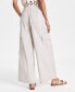 Women's Smocked-Waistband Cotton Cargo Pants