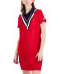 Women's Chevron Colorblocked Polo Dress