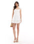 Forever New corset mini dress in white