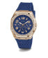 ფოტო #6 პროდუქტის Women's Multi-Function Blue Silicone Watch, 40mm