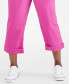 Фото #6 товара Plus Size Curvy Roll-Cuff Capri Jeans, Created for Macy's