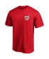 Men's Red Washington Nationals Number One Dad Team T-shirt