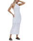 Women's Crochet Halter Maxi Dress