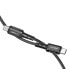 Фото #3 товара Kabel przewód w oplocie USB-C 60W 20V 3A 1.2m czarny
