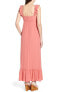 Leith 163817 Women's Ruffle Maxi Dress Sleeveless Coral Faded Sz. XXL