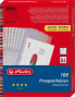 Herlitz Herlitz Prospekthülle A4 genarbt Premium 100er Packung