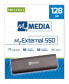 Фото #6 товара Verbatim MyExternal - 128 GB - M.2 - USB Type-C - 3.2 Gen 2 (3.1 Gen 2) - 520 MB/s - Grey