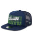 Фото #3 товара Men's College Navy Seattle Seahawks Instant Replay 9FIFTY Snapback Hat