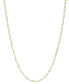Giani Bernini Figaro Link 18" Chain Necklace in Sterling Silver & 18k Gold-Plated, Created for Macy's