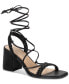 Фото #1 товара Women's Gemmaa Block Heel Lace Up Dress Sandals, Created for Macy's