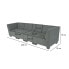 Фото #5 товара Modular 4-Sitzer Sofa Moncalieri