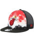 Men's Black Miami Heat Hazy Trucker 9FIFTY Snapback Hat