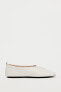 Фото #4 товара Кожаные туфли на плоской подошве с эластичными деталями ZARA