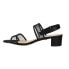 Nina Ganice Block Heels Evening Womens Black Dress Sandals GANICE-BLK