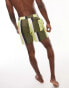 Фото #4 товара Topman stripe swim shorts in green