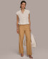 ფოტო #9 პროდუქტის Women's Button-Front Short Sleeve Blouse