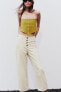 Z1975 high-waist culotte jeans with visible buttons