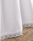 Solid Crochet Ruffled Cotton Bedskirt, Full