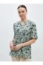 Фото #15 товара LCW Grace Kaçık Yaka Çiçekli Kısa Kollu Kadın Bluz