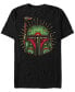 ფოტო #1 პროდუქტის Star Wars Men's Boba Big Face Sugar Skull Short Sleeve T-Shirt