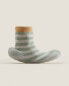 Фото #1 товара Striped sock-style slippers