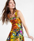 Фото #4 товара Printed Square-Neck Smocked-Back Maxi Dress
