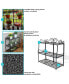 Фото #2 товара Black Iron 3-Tier Plant Stand Shelf with Scroll Edging - 30 in