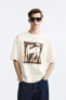 TEXTURED PRINT T-SHIRT