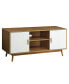 Фото #1 товара 47.25" Oslo TV Stand with Storage Cabinets and Shelves